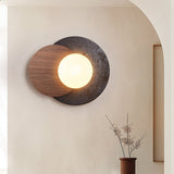 Celine Bay Travertine Wall Light, detail view 2