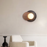Celine Bay Travertine Wall Light, detail view 3