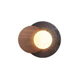 Celine Bay Travertine Wall Light, detail view 5