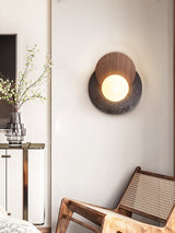 Celine Bay Travertine Wall Light, detail view 7