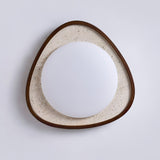 Vale Cedar Travertine Ceiling Light, detail view 7