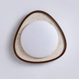 Vale Cedar Travertine Ceiling Light, detail view 8