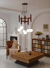 Luma Linden Glass Chandelier, detail view 3
