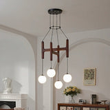 Luma Linden Glass Chandelier, detail view 4
