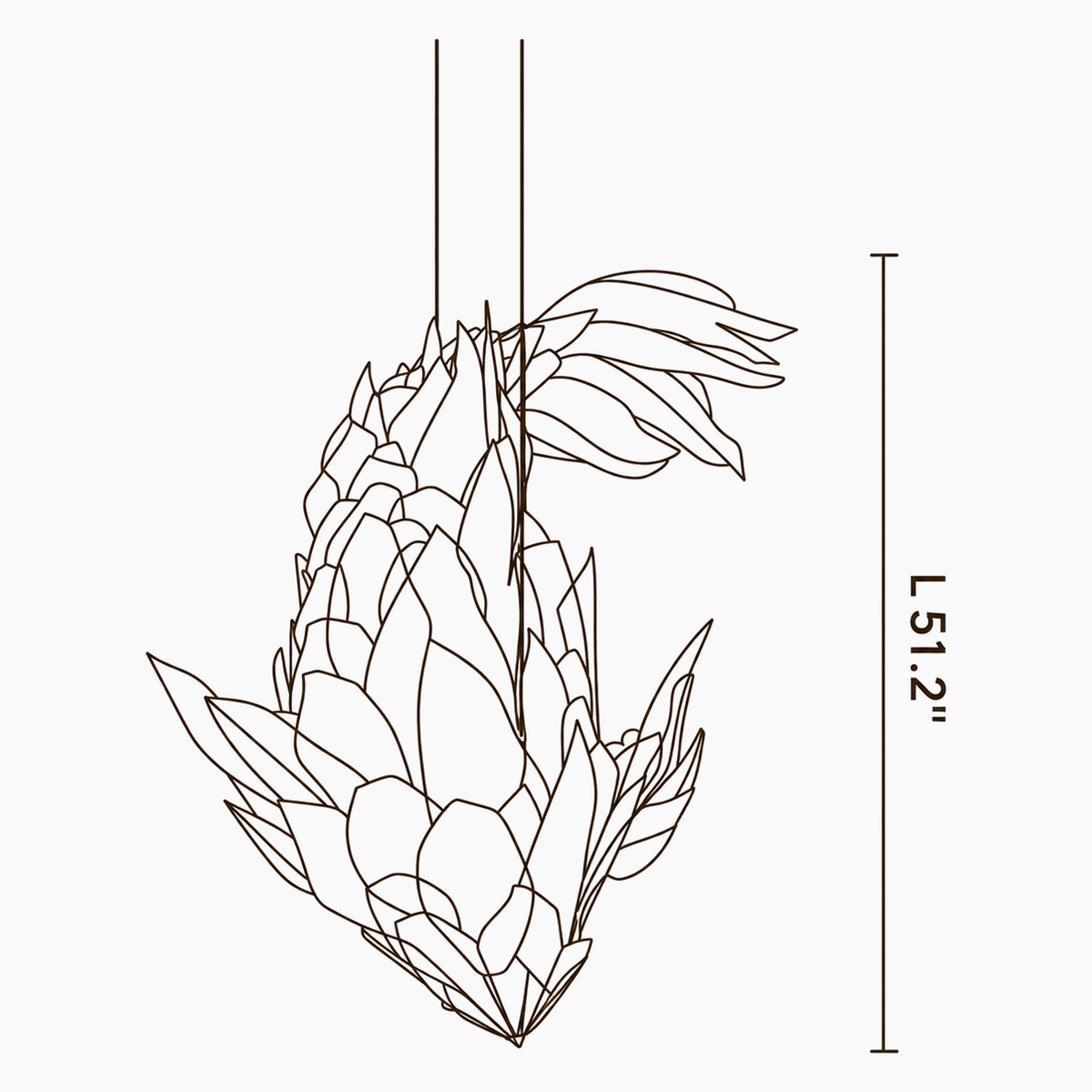 Calia Drift Fabric Chandelier dimensions