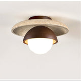 Jora Nest Travertine Ceiling Light, detail view 9