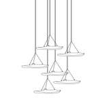 Mira Glow Glass Chandelier, detail view 26