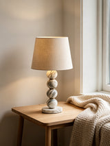 Vale Frost Marble Table Lamp, detail view 4