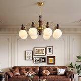 Zella Cloud Glass Chandelier, detail view 2