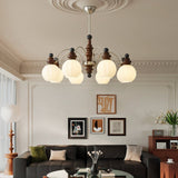 Zella Cloud Glass Chandelier, detail view 3