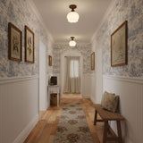 Aven Cedar Glass Ceiling Light, detail view 8