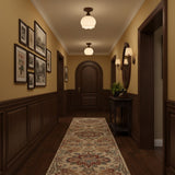 Aven Cedar Glass Ceiling Light, detail view 6