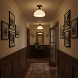 Aven Cedar Glass Ceiling Light, detail view 3