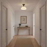 Aven Cedar Glass Ceiling Light, detail view 4