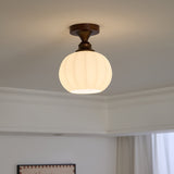 Aven Cedar Glass Ceiling Light, detail view 13