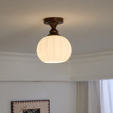 Aven Cedar Glass Ceiling Light, detail view 11
