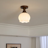 Aven Cedar Glass Ceiling Light, detail view 17