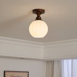Aven Cedar Glass Ceiling Light, detail view 16