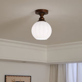 Aven Cedar Glass Ceiling Light, detail view 44