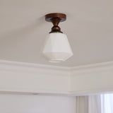 Aven Cedar Glass Ceiling Light, detail view 45