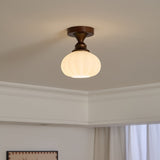 Aven Cedar Glass Ceiling Light, detail view 18