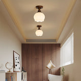 Aven Cedar Glass Ceiling Light, detail view 12
