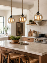 Alina Morrow Glass Pendant Light, detail view 3
