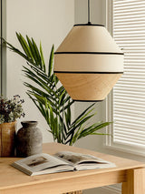 Amara Dawn Fabric Pendant Light, detail view 7