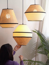 Amara Dawn Fabric Pendant Light, detail view 8