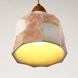 Riven Glow Wood Pendant Light, detail view 8