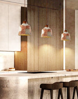 Riven Glow Wood Pendant Light, detail view 2