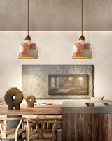 Riven Glow Wood Pendant Light, detail view 3