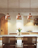 Riven Glow Wood Pendant Light, detail view 12