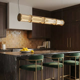 Solen Rain Glass Pendant Light, detail view 7