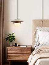 Thea Flint Travertine Pendant Light, detail view 3