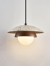 Thea Flint Travertine Pendant Light, detail view 4