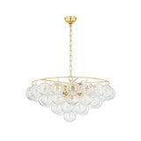 Vela Mist Glass Chandelier, detail view 4