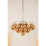Vela Mist Glass Chandelier, detail view 9