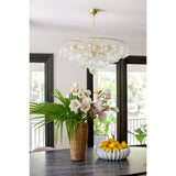 Vela Mist Glass Chandelier, detail view 12