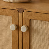 Kaia Willow Stone Cabinet Handle, detail view 2