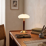 Talia Moss Glass Table Lamp, detail view 4