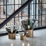 Thea Oak Glass Table Lamp, detail view 31