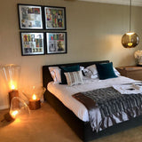 Thea Oak Glass Table Lamp, detail view 61