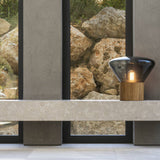 Thea Oak Glass Table Lamp, detail view 64
