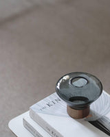 Thea Oak Glass Table Lamp, detail view 35