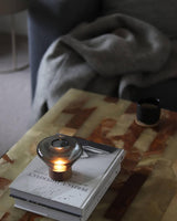 Thea Oak Glass Table Lamp, detail view 37