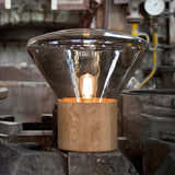 Thea Oak Glass Table Lamp, detail view 52
