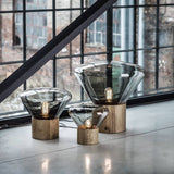 Thea Oak Glass Table Lamp, detail view 48