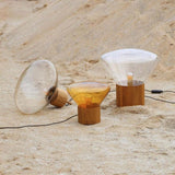 Thea Oak Glass Table Lamp, detail view 27
