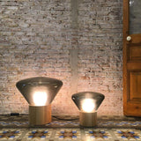 Thea Oak Glass Table Lamp, detail view 43